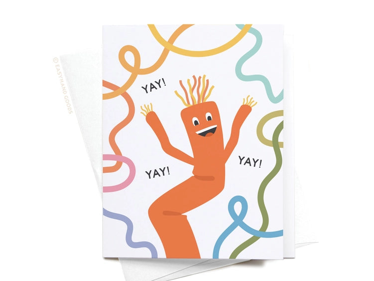 Yay Wacky Waving Inflatable Tube Man Greeting Card