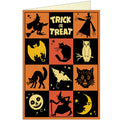 Halloween Checkerboard Greeting Card