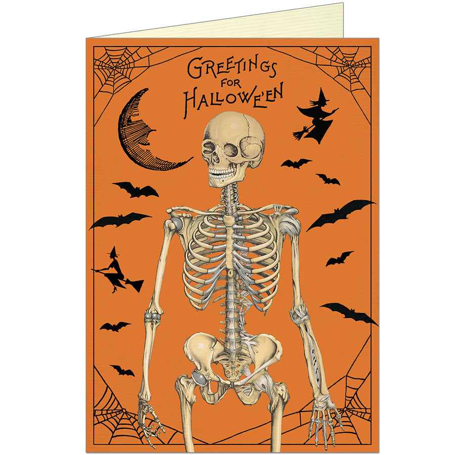 Halloween Skeleton Greeting Card