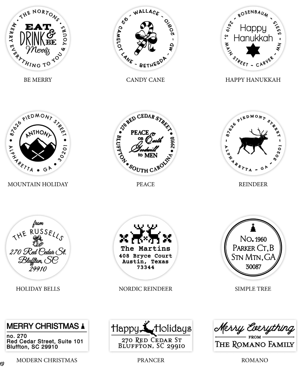 Round Self Inking Stamp