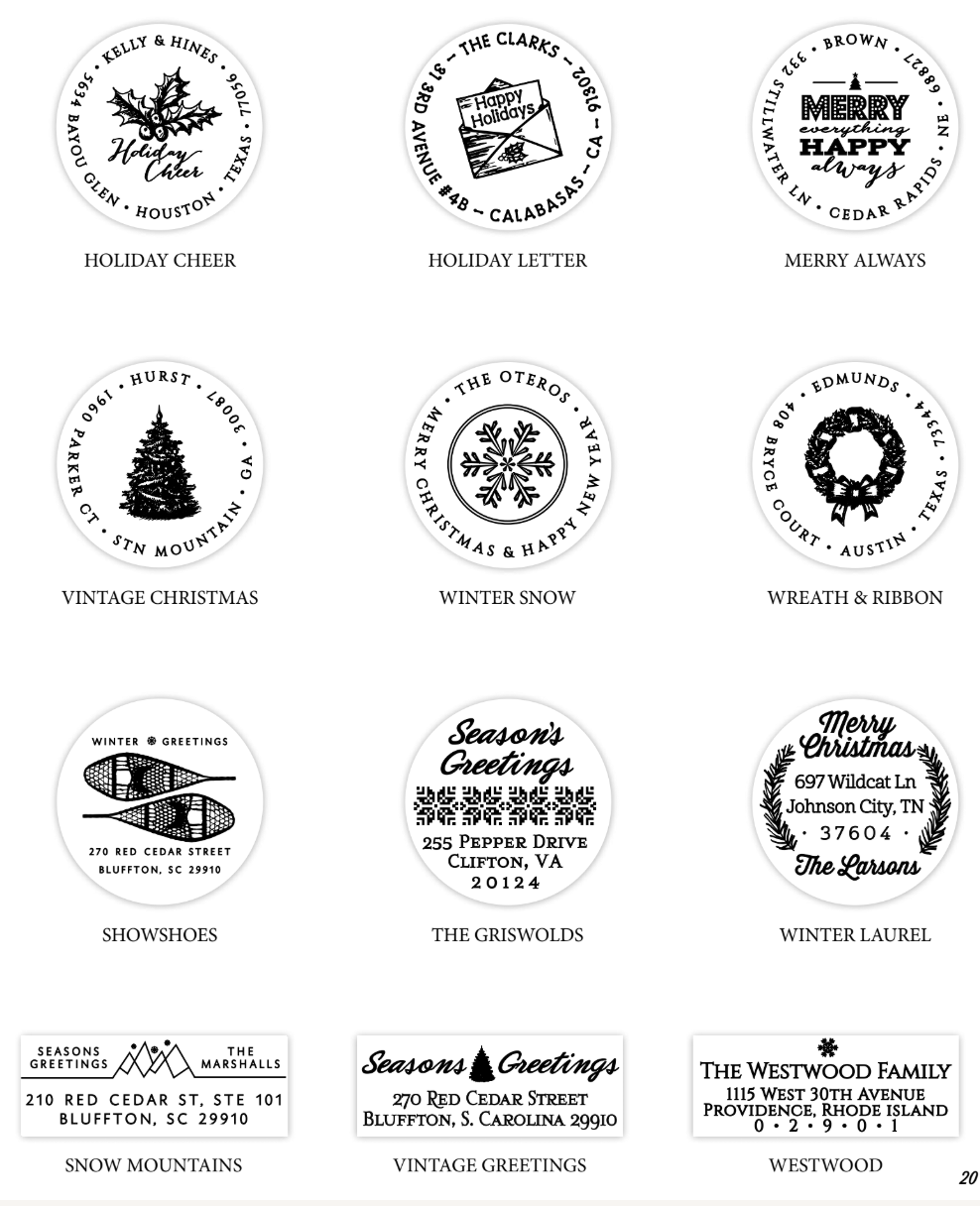 Round Self Inking Stamp