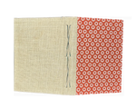 Load image into Gallery viewer, Hand Sewn Decorative Paper Hard Cover Journal (red stars)
