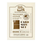 Traveler’s Notebook 20th Anniversary Card Size Set
