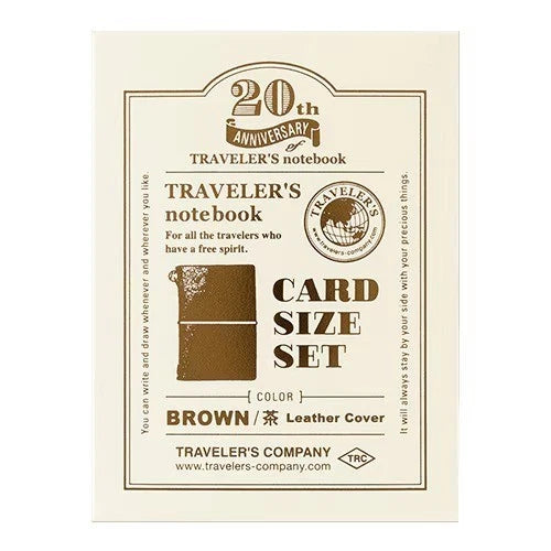 Traveler’s Notebook 20th Anniversary Card Size Set