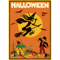 Halloween Witch- Vintage Style Poster