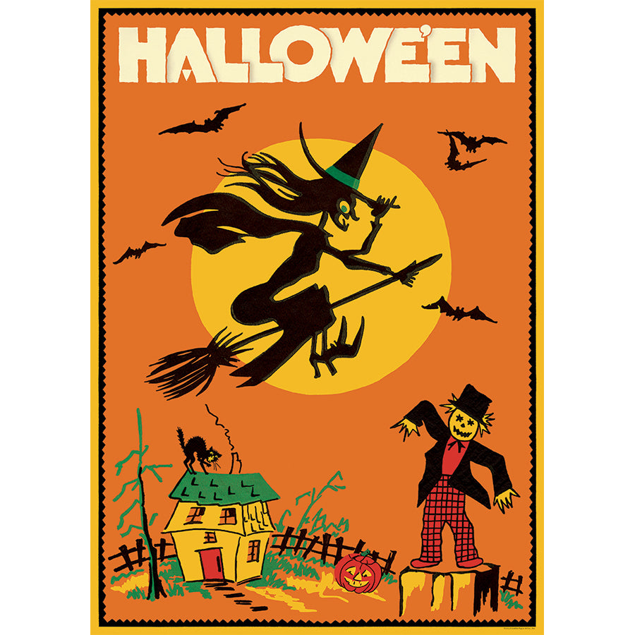 Halloween Witch- Vintage Style Poster