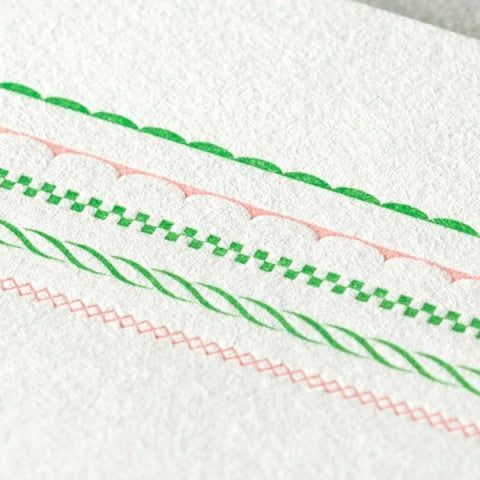 Midori Letterpress Letter Set