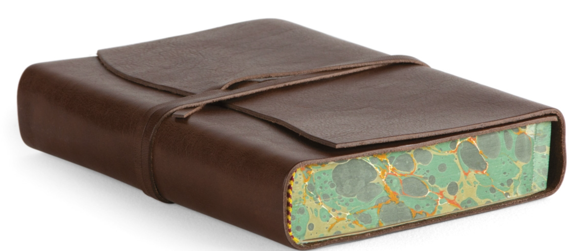 Marble Edge Leather Journal
