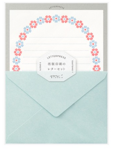 Midori Letterpress Letter Set