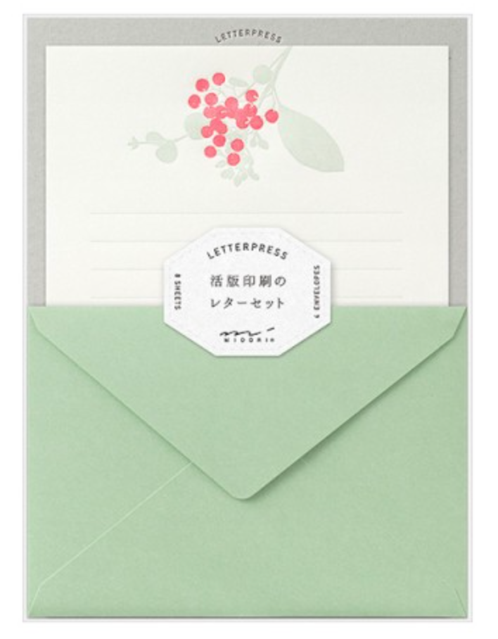 Midori Letterpress Letter Set