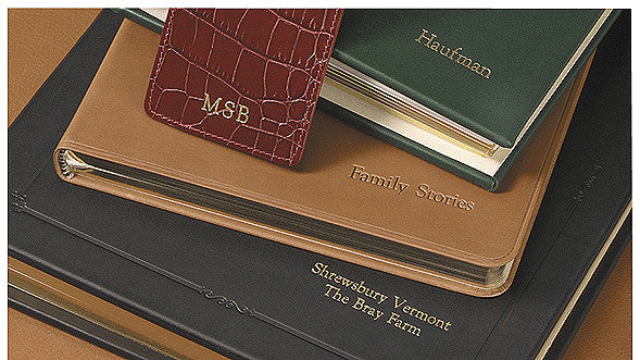 personalized leather journals